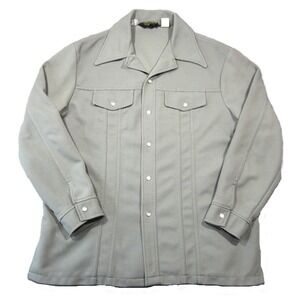 Vtg Wrangler Shirt Mens XL Green Waffle Pearl Snap Western Rancher‎ Cowboy Rodeo